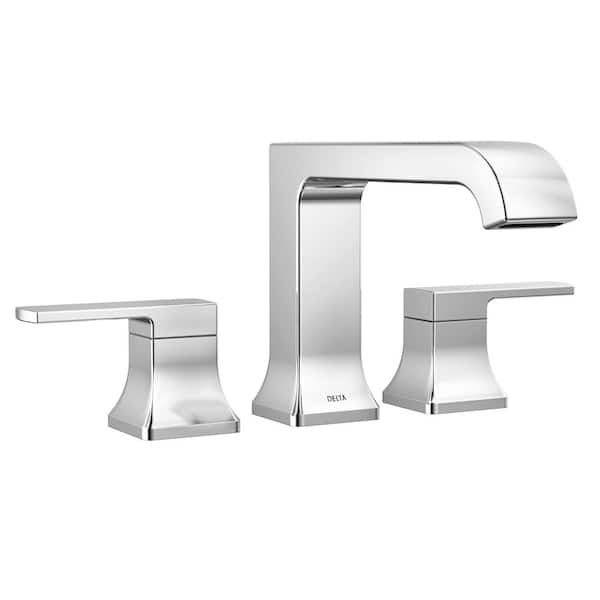 Delta Velum 2-Handle Deck Mount Roman Tub Faucet Trim Kit in Chrome (Valve Not Included)