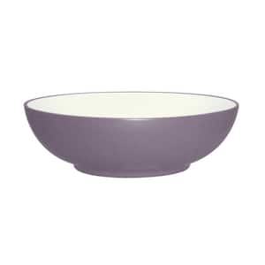 Colorwave Plum 9.5 in., 64 fl. oz. (Purple) Stoneware Round Vegetable Bowl
