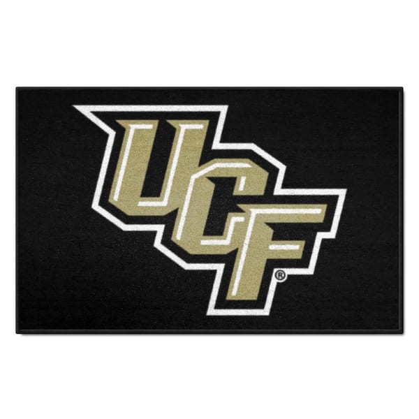 FANMATS NCAA University of Central Florida Black 19 in. x 30 in. Indoor Starter Mat Accent Rug