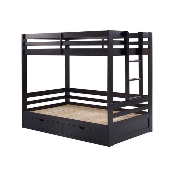 Alaterre Furniture Jasper Espresso Twin to King Extending Day Bed with  Storage Drawers AJJP10P0 - The Home Depot