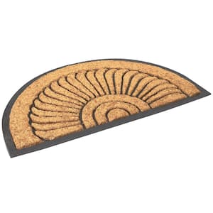 Arc du Soleil Tan 30 in. x 18 in. Coir Outdoor Door Mat