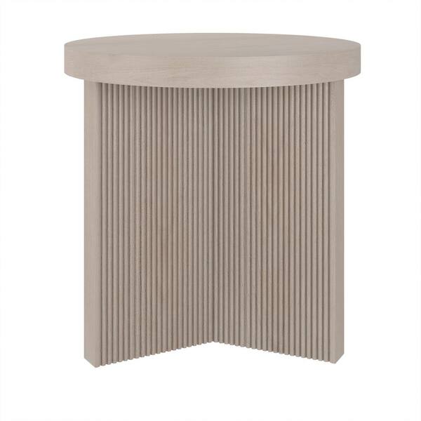 【専用】MIDDLE TABLE | CIRCLE TOP110 | ALDER Meyer&Cross Holm 22 in. Alder White Round MDF Top End Table