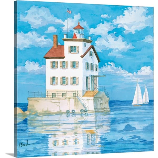 GreatBigCanvas Beach Lounging by Julie DeRice Canvas Wall Art