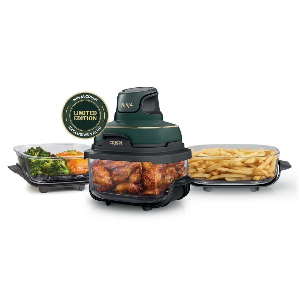 NINJA Crispi 4 Qt. Portable Glass Air Fryer FN103BF - The Home Depot