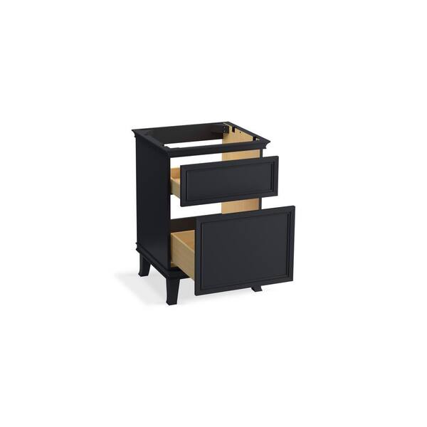 KOHLER Artifacts 24 in. x 21.89 in. D x 34.49 in. H Bath Vanity Cabinet without Top in Slate Grey