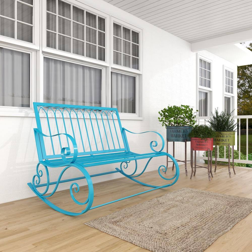 Farmhouse Multi Colored Iron Planters with Stands, Set of 3