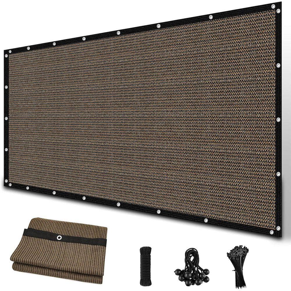 8' x 12' Mocha Brown Pergola Replacement Shade Cover Canopy Privacy Screen for Outdoor Patio Garden price history on PriceWatchPro