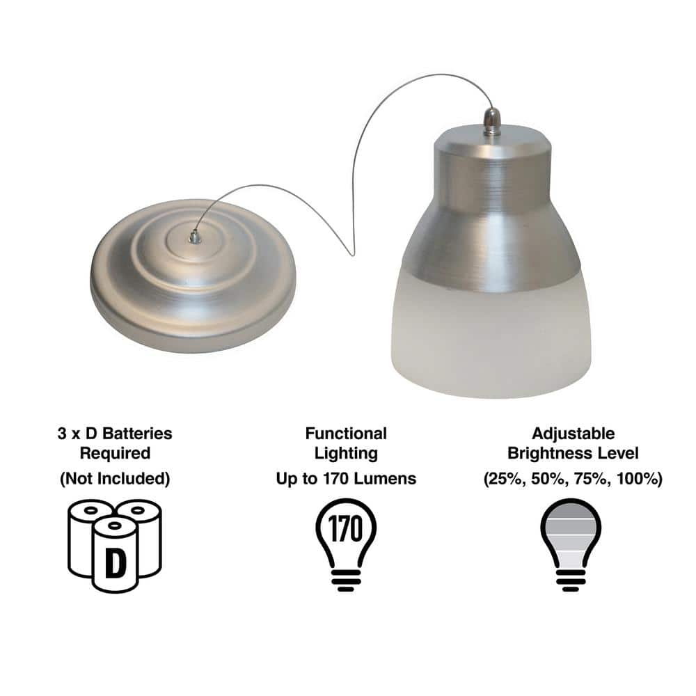 Brushed Nickel Mini Glass LED Pendant Light