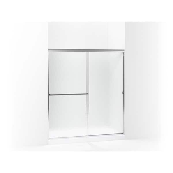 STERLING Standard 56 in. x 65 in. Framed Sliding Shower Door in Silver with Handle