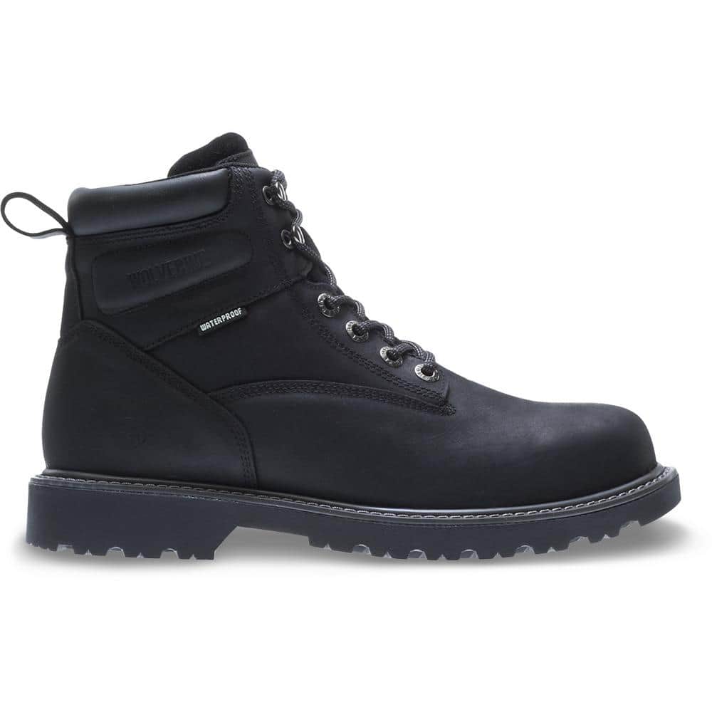 wolverine black work boots