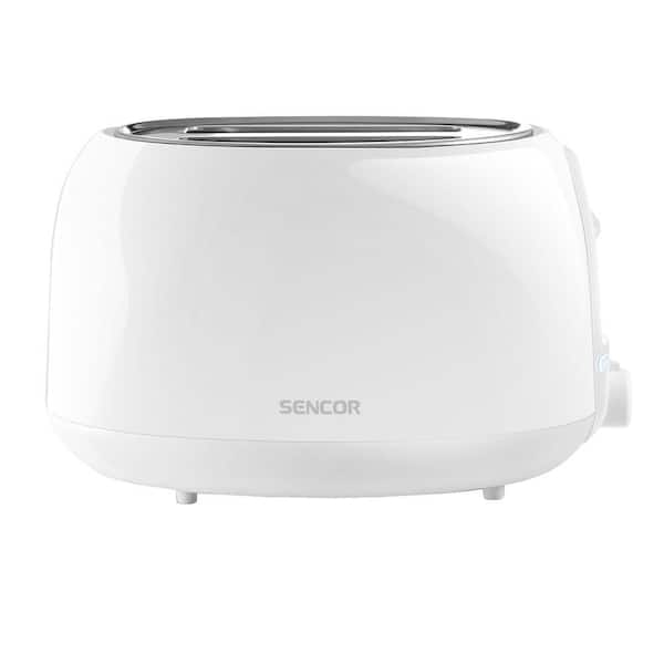 Sencor 2-Slice Snowdrop White Long Slot Toaster
