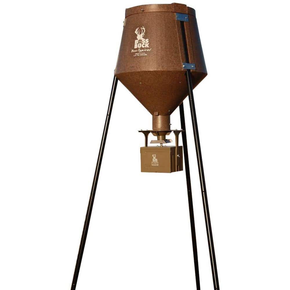 Hunting 200 Series Large Automatic Wildlife Deer Feeder 200 lbs. Capacity, 