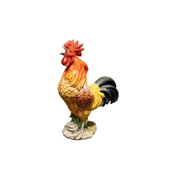 Alpine 20 in. Garden Rooster Statue