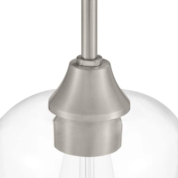 bulb light* 183BN 1 light mini pendant brushed nickel bar island light 