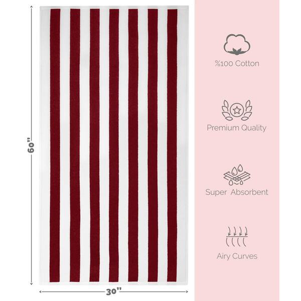 Red Stripe Pool and Beach Towel