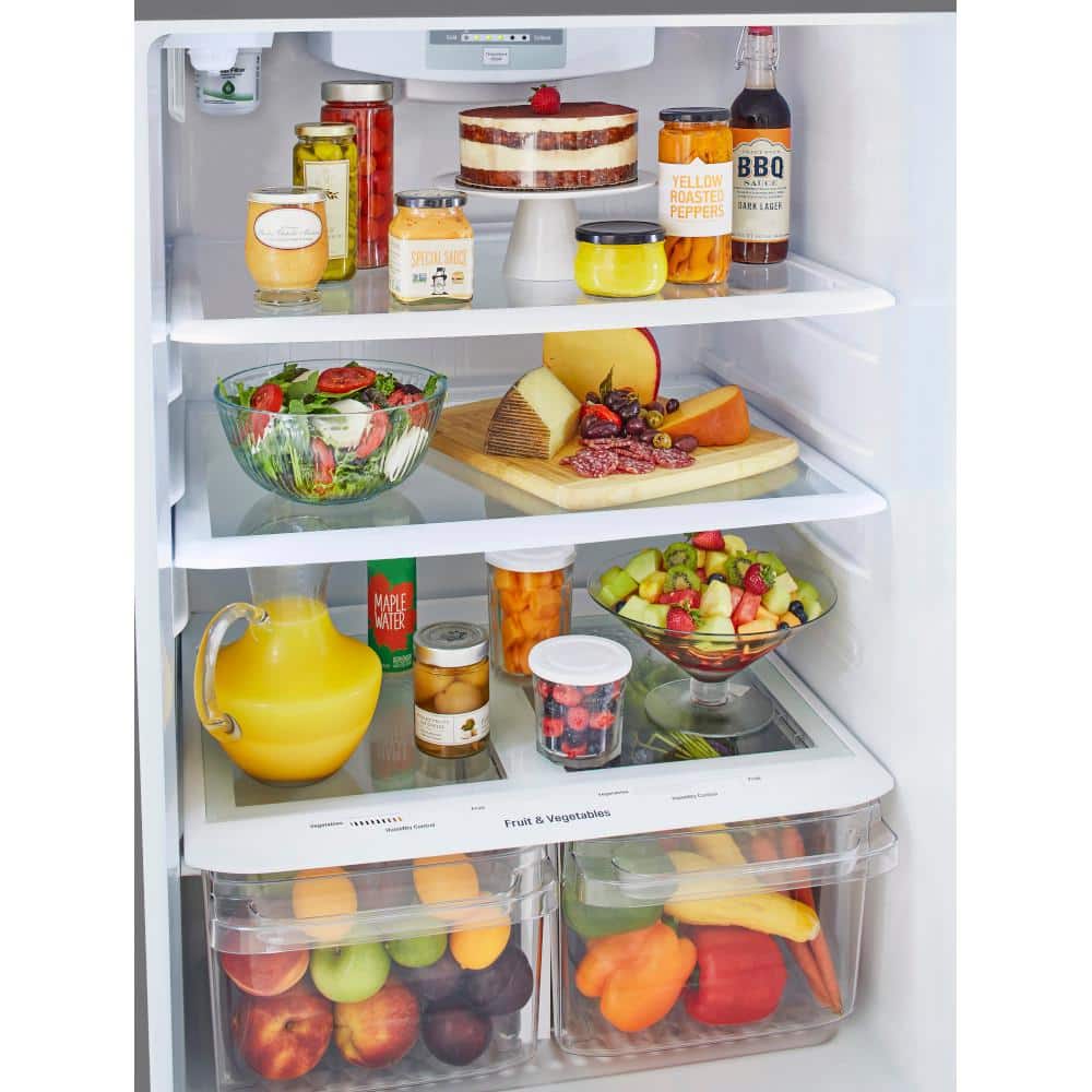 LG 24 cu.ft. Stainless Steel Top Freezer Refrigerator with Ice Maker