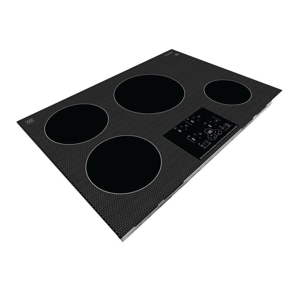 Equator 30" Black Ceramic 4 Burner Induction Cooktop