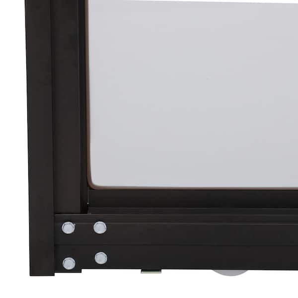 Contractors Wardrobe 60 in. x 81 in. Silhouette 5-Lite Bronze