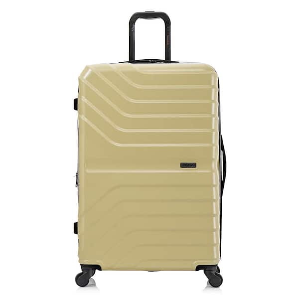 InUSA Aurum Lightweight 28 in. Champagne Hard side Spinner Luggage Roller Suitcase