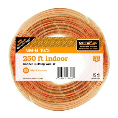 Cerrowire 250 Ft. 12/3 Yellow Solid CerroMax SLiPWire CU NM-B W/G Wire ...