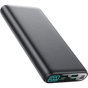 38800mAh Portable Charger Power Bank, Fast Charging LCD Display with 4 USB-A Port, 1 USB-C for iPhone and Samsung, Black