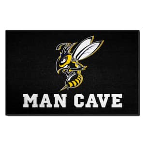 Montana State Billings Black Man Cave 1.5 ft. x 2.5 ft. Starter Mat Accent Rug