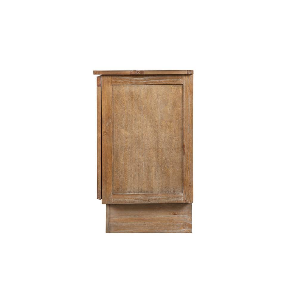 Queen Size Ash Wood Murphy Cabinet Bed with Drawer