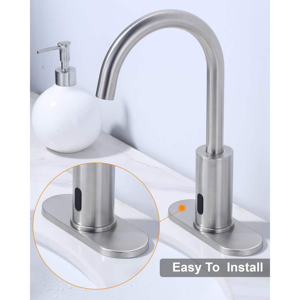 6.3-Inch Brushed Nickel Stainless Steel Escutcheon Plate