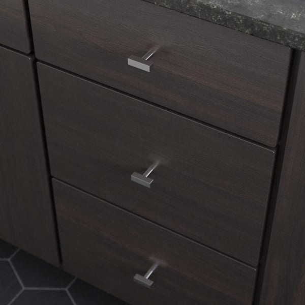 Black Square Cabinet Handles Drawer Pulls Knobs Stainless Steel