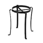 ACHLA DESIGNS 17 in. Tall Black Powder Coat Iron Small Helix I ...