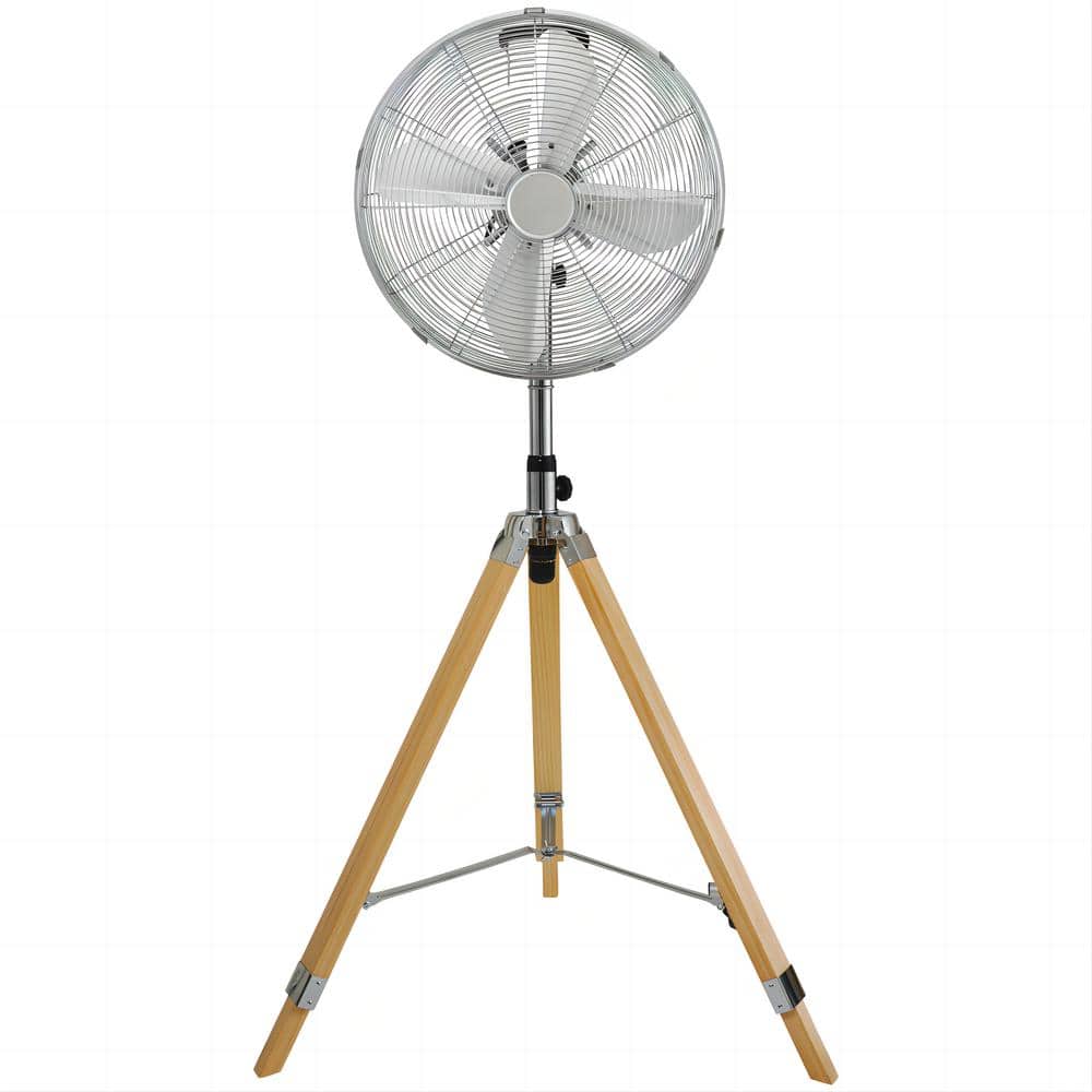 Vintage Tripod Fan: Retro Style Stand Fan for Home Air Circulation with 3 S