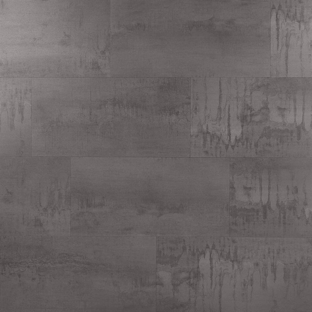 Steel Matte Concrete Look Waterproof Vinyl Floor Tile