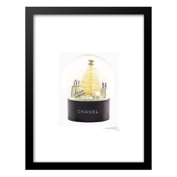 VENICE BEACH Collections Bring in the Holidays Snow Globe by Fairchild Paris Framed Graphic Print Abstract Poster Art Print 18 in. x 14 in.