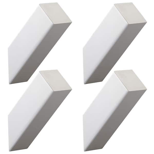 BWE Rectangle Knob Bathroom Robe Hook and Towel Hook in Stainless Steel Polished Chrome