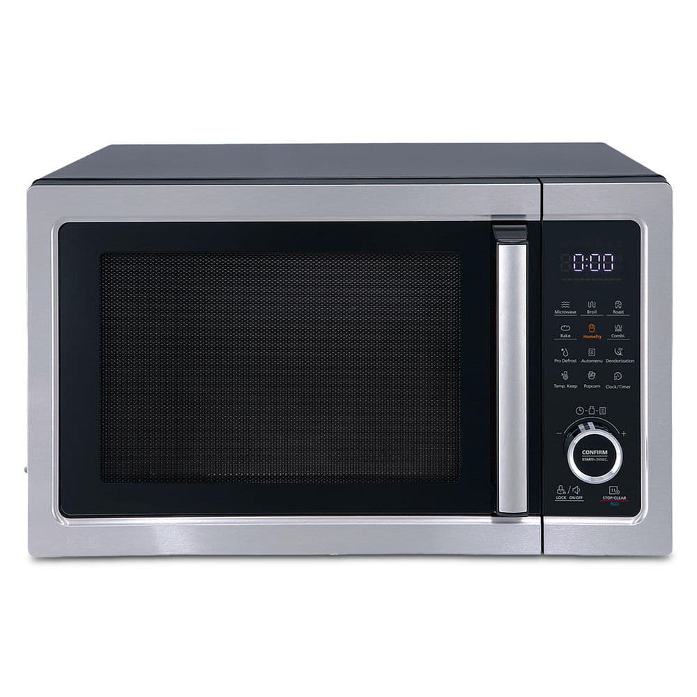 Toshiba 19.9 in. Width Commercial Microwave Residential Countertop Microwave Oven with Air Fryer in. Stainless Steel, Silver