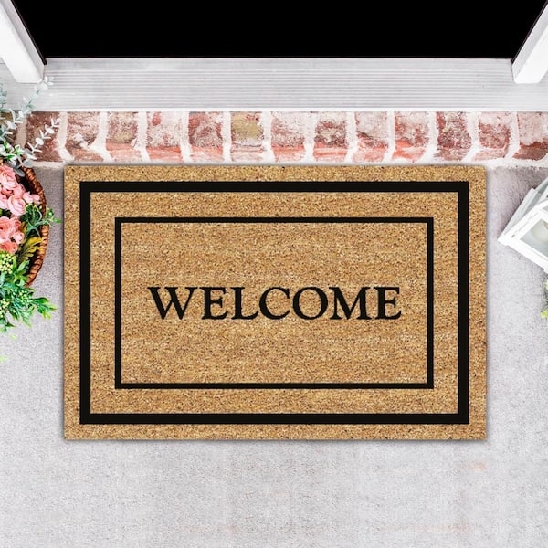 FANMATS Southern Oaks Welcome Coir Mat 18 in. x 30 in. 58773 - The Home  Depot