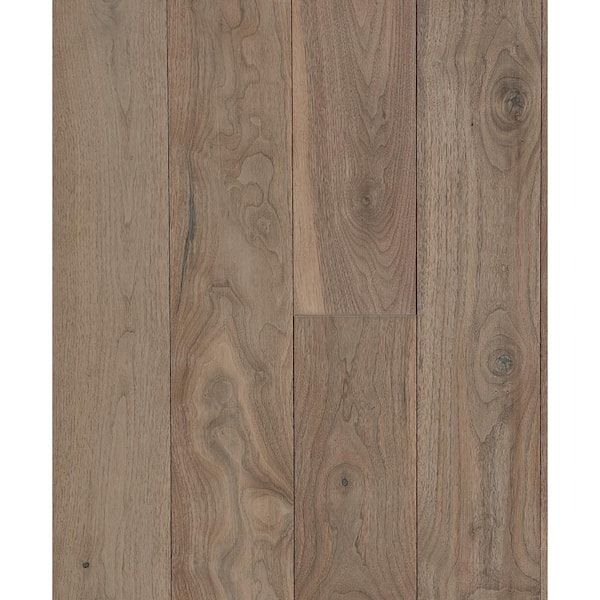 ASPEN FLOORING Take Home Sample - Walnut Sedona - Smooth - 4mm Sawn Face - Engineered Hardwood Flooring - 5 in. x 7 in.