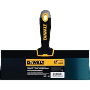 12 in. Blue Steel Taping Knife with Soft Grip Handle