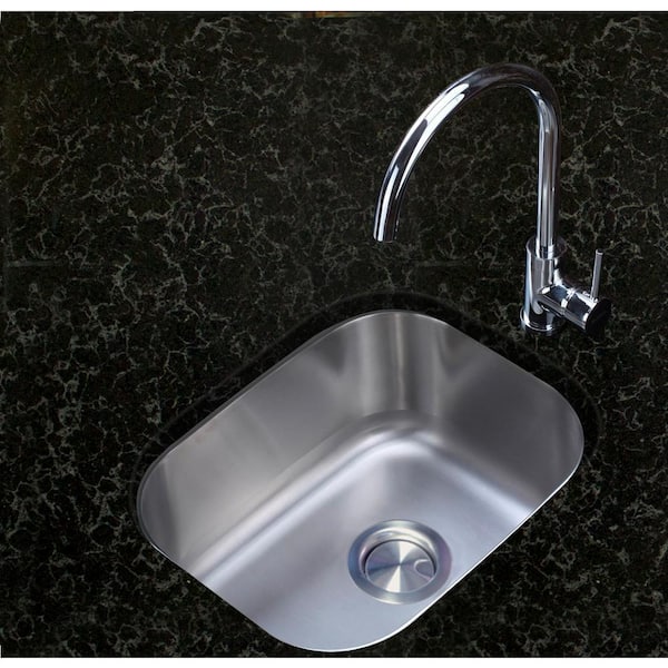 All-in-One Undermount Stainless Steel 15 in. Single Bowl Bar Sink All-in-One Undermount Stainless Steel 15 in. Single Bowl Bar Sink