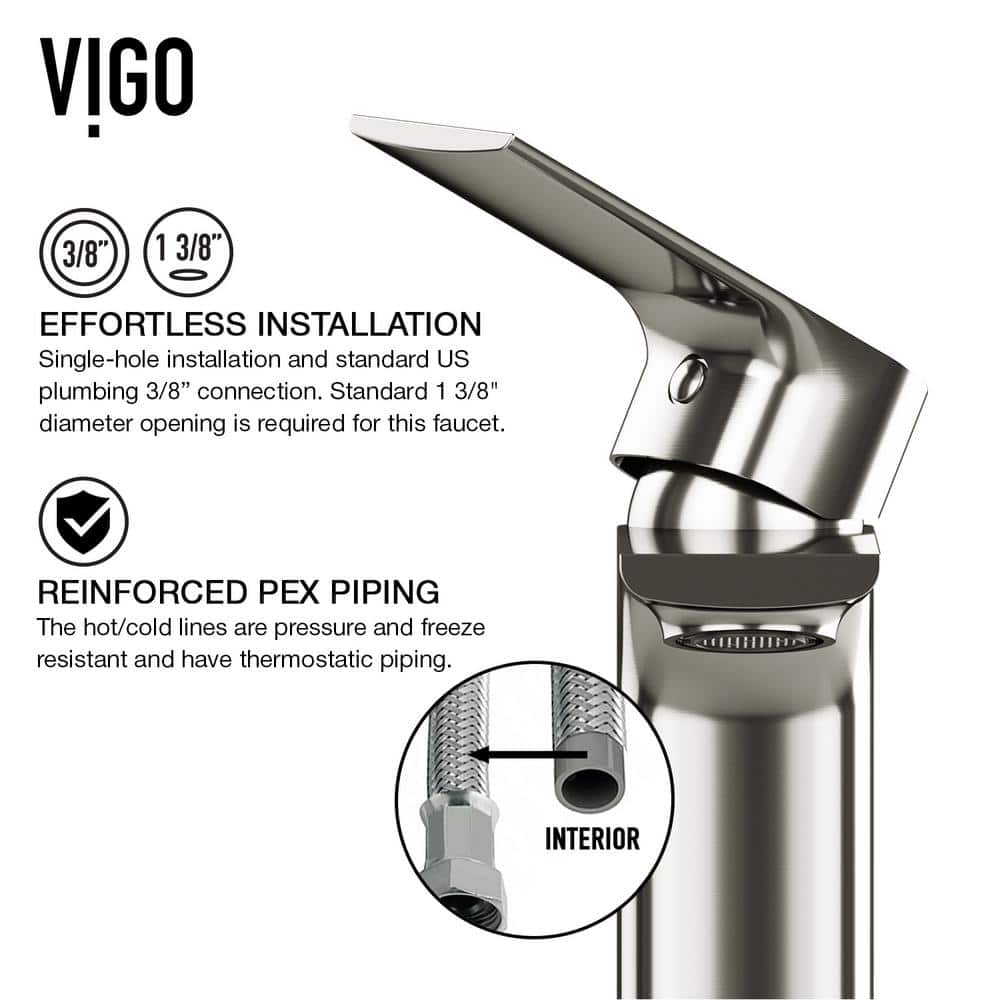 Davidson 6.375" Black Brass Single Hole Bathroom Faucet