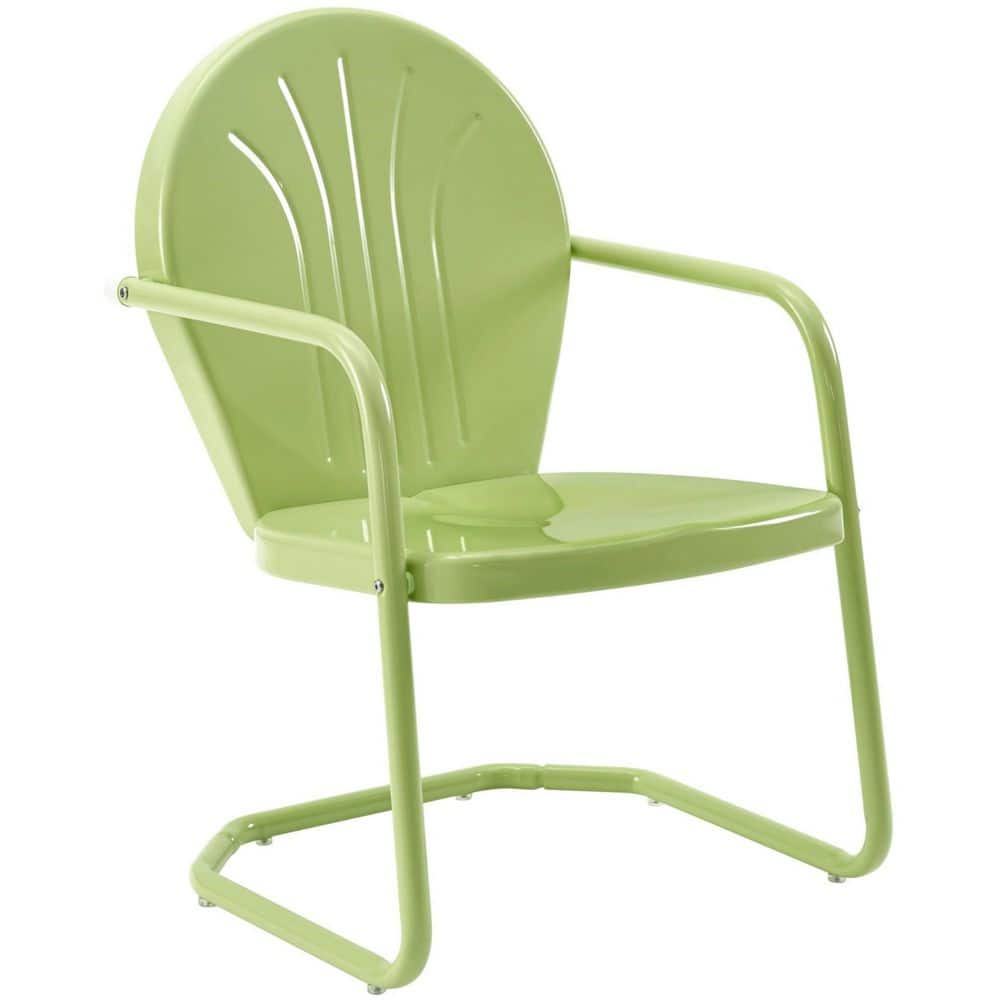 Outdoor Chair, Retro Metal Patio Chairs for Dining, Porch, Deck, Balcony, Key Lime price history on PriceWatchPro