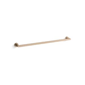 Composed 30 in. Towel Bar in Vibrant Brushed Bronze
