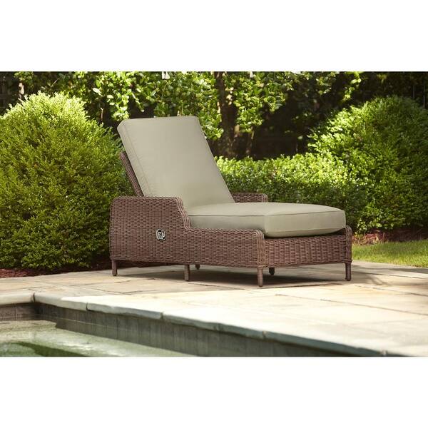 Brown Jordan Vineyard Patio Chaise Lounge with Meadow Cushions -- STOCK