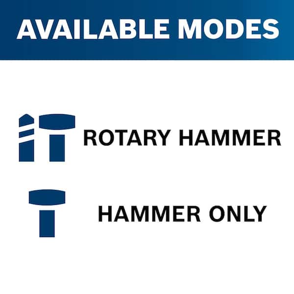 12 Amp 1-9/16 in. Corded Concrete/Masonry Variable Speed Spline Combination Rotary Hammer with Carrying Case