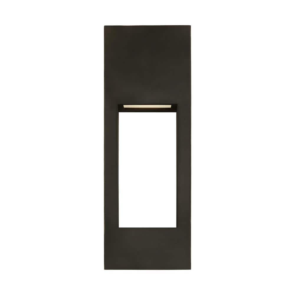 Testa Medium 2-Light Antique Bronze LED Outdoor Wall Lantern Sconce (1-Pack) price history on PriceWatchPro