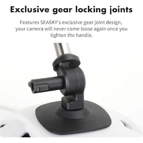Carbon Fiber Helmet Mount for 360° Cams Electronics