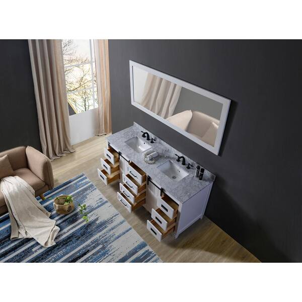 Direct vanity sink Chanceton 71 in. W x 25 in. D x 34 in. H Double