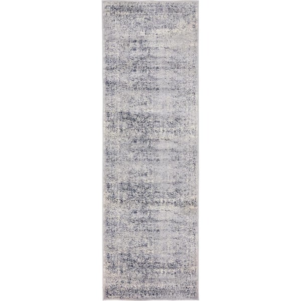 Chateau Collection Area Rug - Jefferson (2 ft.  x 6 ft. 9 in. Runner Blue Gray/Beige)