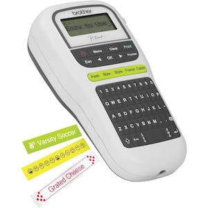 Portable Inkless Label Maker with Keyboard, 1-Touch Keys and Multiple Templates in White