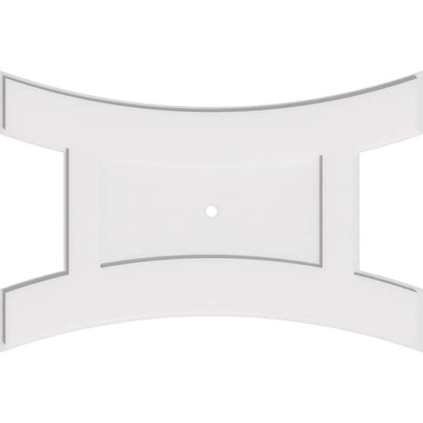 Ekena Millwork 38 in. W x 25-3/8 in. H x 1 in. ID x 1 in. P Haven Architectural Grade PVC Contemporary Ceiling Medallion